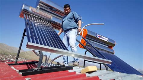 çatı güneş paneli su ısıtma